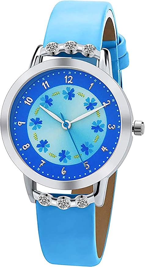 girls analog turquoise watch.